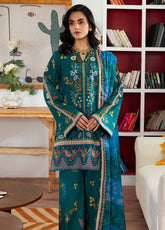 Zync by Florent Embroidered Lawn Suits Unstitched 3 Piece - FL25ZDW FZD-2B
