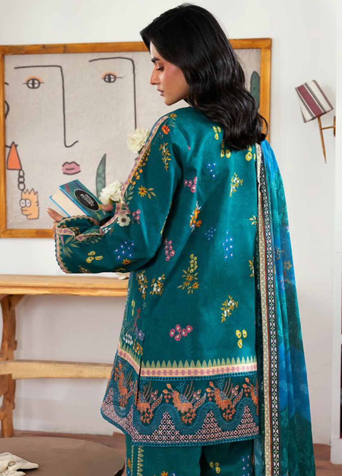 Zync by Florent Embroidered Lawn Suits Unstitched 3 Piece - FL25ZDW FZD-2B Zync by Florent Embroidered Lawn Suits Unstitched 3 Piece - FL25ZDW FZD-2B