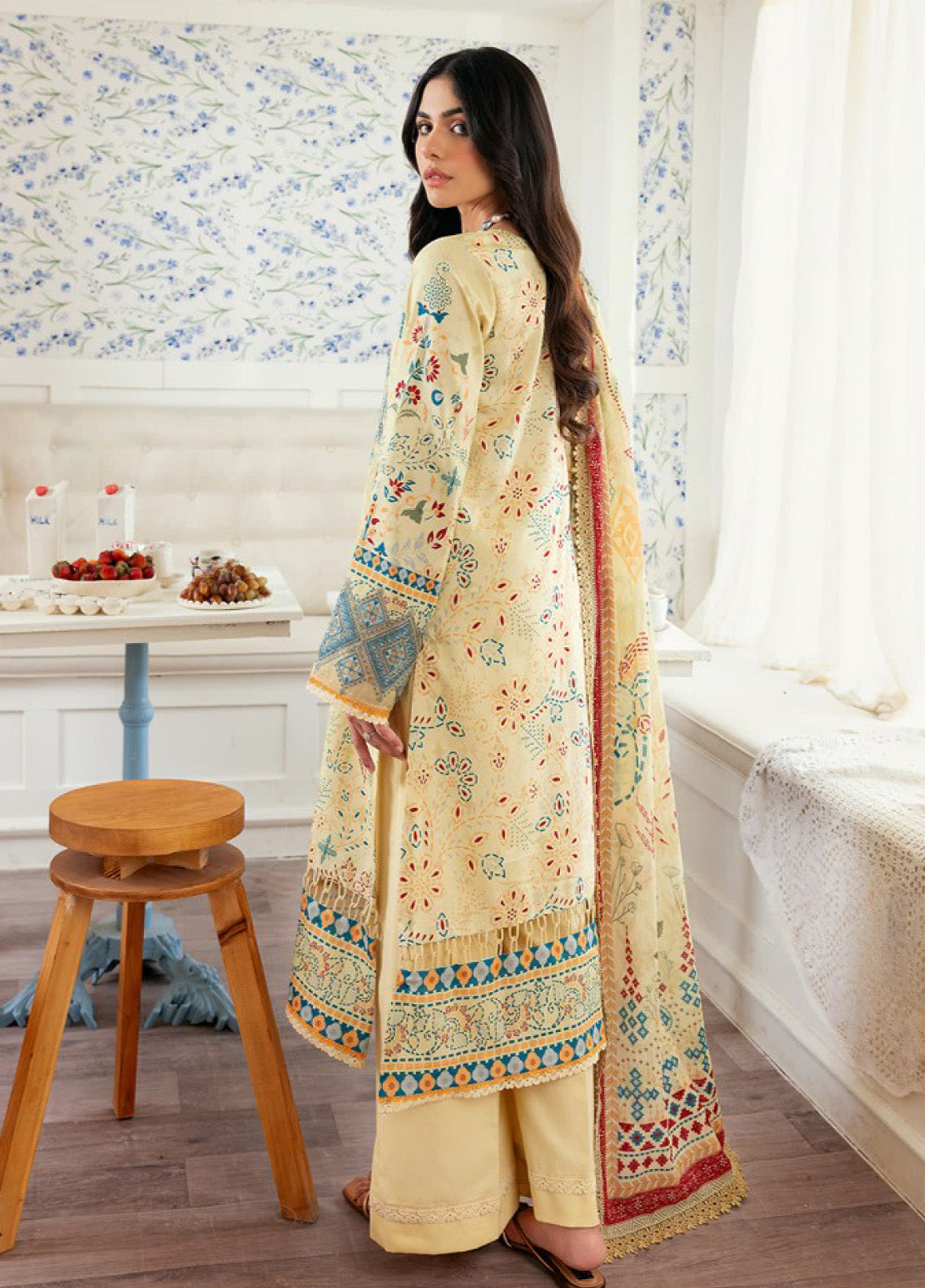 Zync by Florent Embroidered Lawn Suits Unstitched 3 Piece - FL25ZDW FZD-3A Zync by Florent Embroidered Lawn Suits Unstitched 3 Piece - FL25ZDW FZD-3A