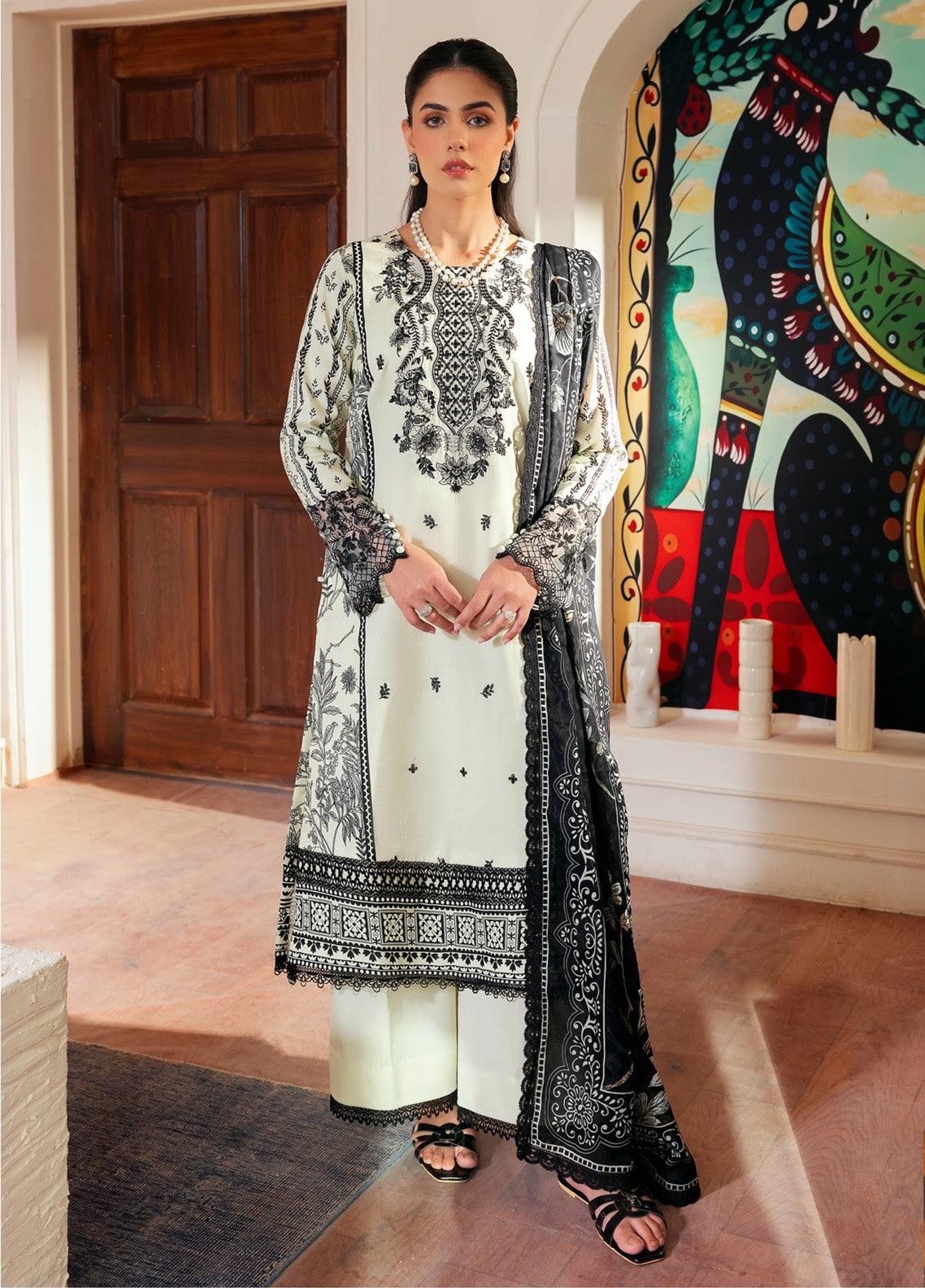 Zync by Florent Embroidered Lawn Suits Unstitched 3 Piece - FL25ZDW FZD-4A Zync by Florent Embroidered Lawn Suits Unstitched 3 Piece - FL25ZDW FZD-4A