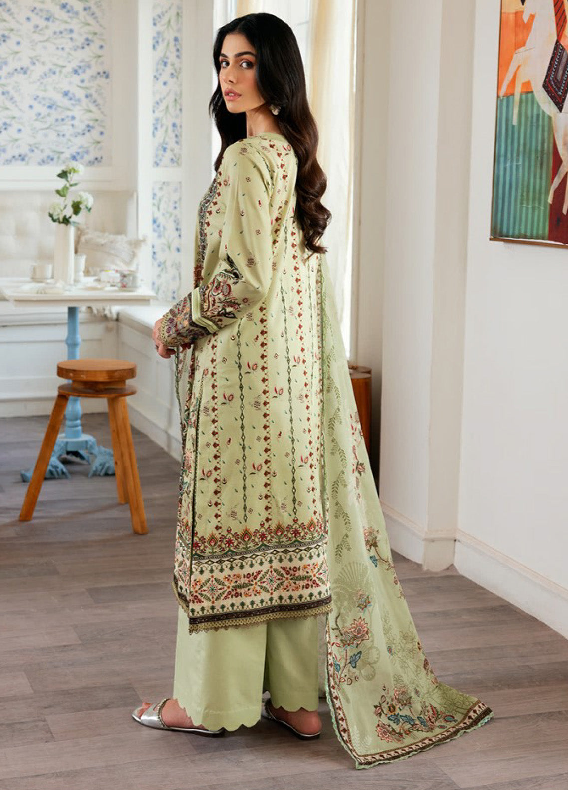 Zync by Florent Embroidered Lawn Suits Unstitched 3 Piece - FL25ZDW FZD-5A Zync by Florent Embroidered Lawn Suits Unstitched 3 Piece - FL25ZDW FZD-5A