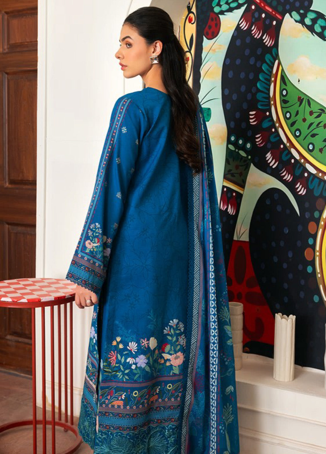 Zync by Florent Embroidered Lawn Suits Unstitched 3 Piece - FL25ZDW FZD-6B Zync by Florent Embroidered Lawn Suits Unstitched 3 Piece - FL25ZDW FZD-6B