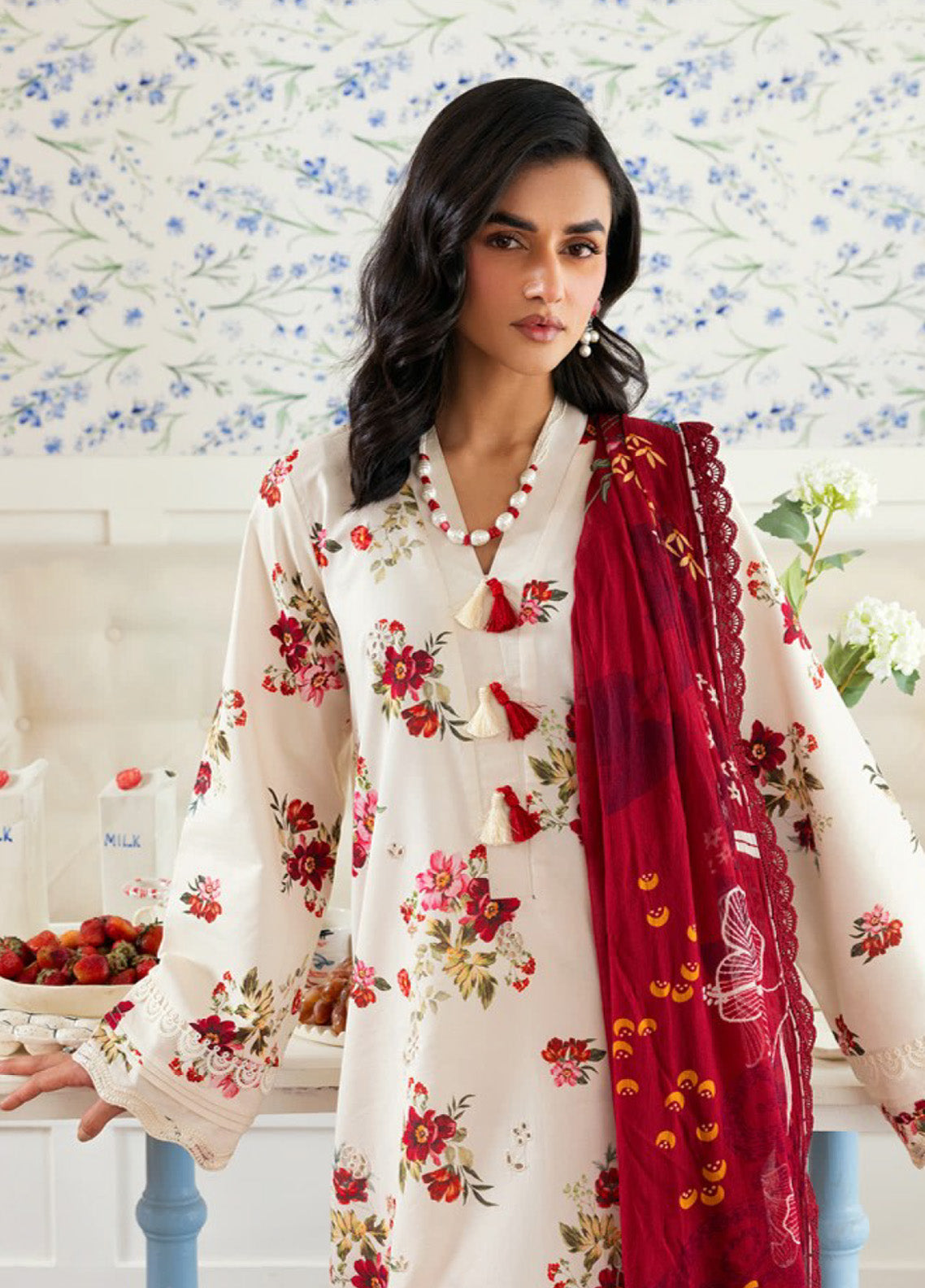 Zync by Florent Embroidered Lawn Suits Unstitched 3 Piece - FL25ZDW FZD-7A Zync by Florent Embroidered Lawn Suits Unstitched 3 Piece - FL25ZDW FZD-7A