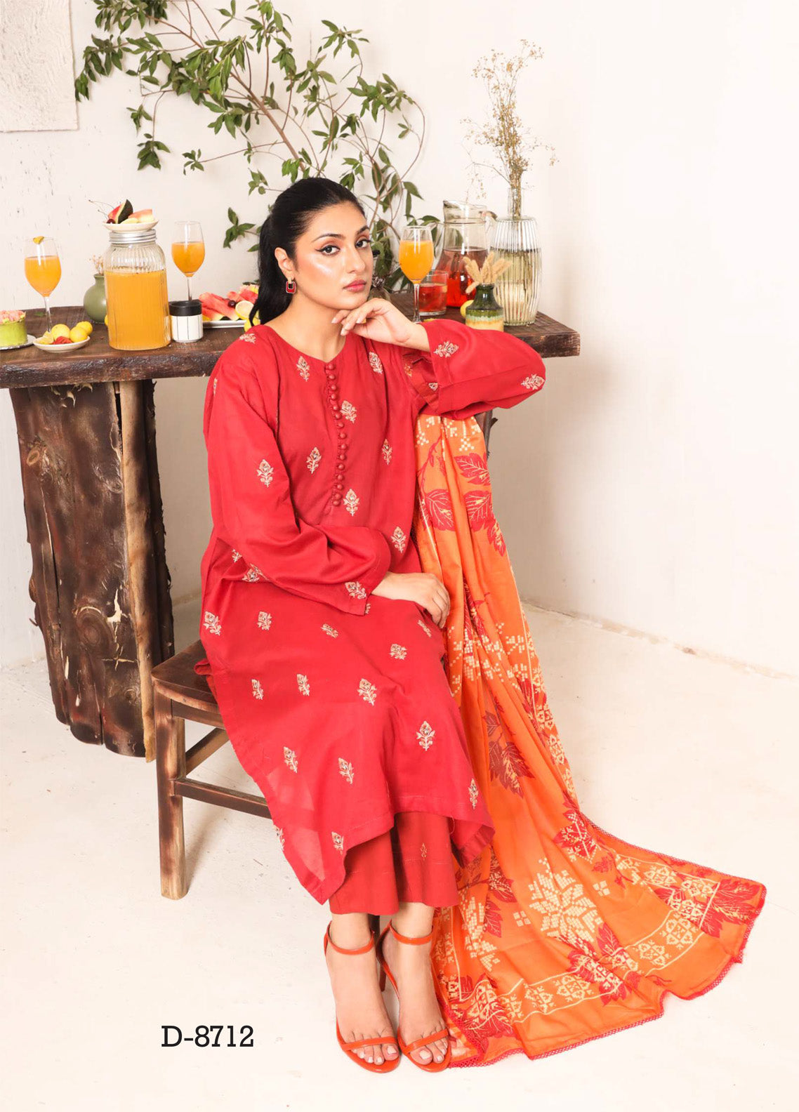 Zyra by Rashid Textile Embroidered Lawn Suits Unstitched 3 Piece - RT25ZL 8712 Zyra by Rashid Textile Embroidered Lawn Suits Unstitched 3 Piece - RT25ZL 8712