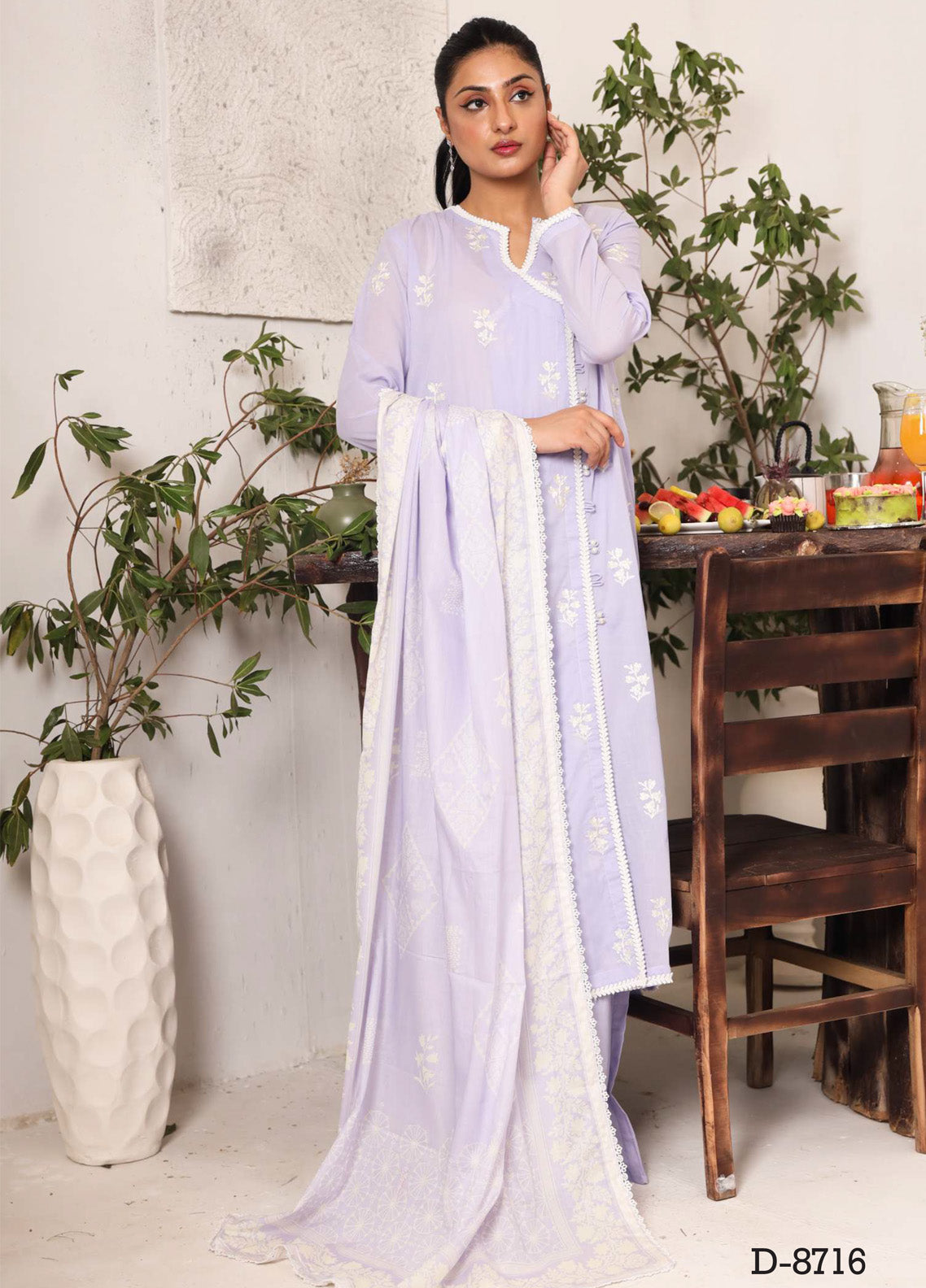 Zyra by Rashid Textile Embroidered Lawn Suits Unstitched 3 Piece - RT25ZL 8716 Zyra by Rashid Textile Embroidered Lawn Suits Unstitched 3 Piece - RT25ZL 8716