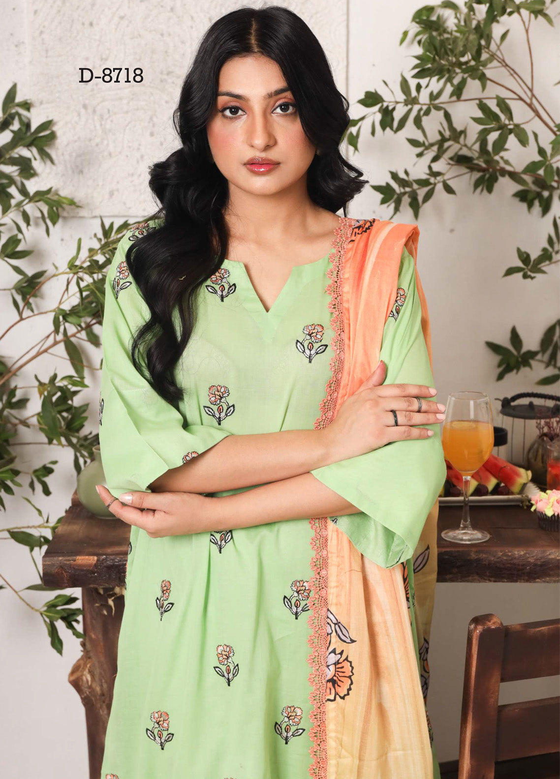 Zyra by Rashid Textile Embroidered Lawn Suits Unstitched 3 Piece - RT25ZL 8718 Zyra by Rashid Textile Embroidered Lawn Suits Unstitched 3 Piece - RT25ZL 8718