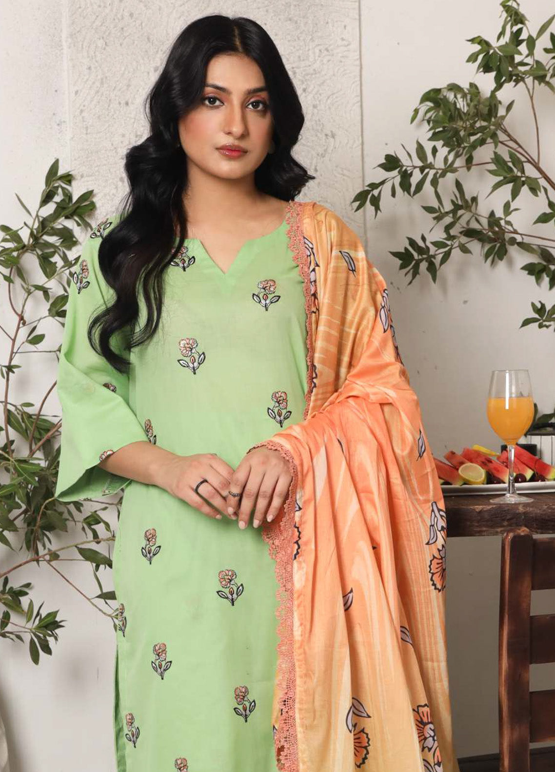 Zyra by Rashid Textile Embroidered Lawn Suits Unstitched 3 Piece - RT25ZL 8718 Zyra by Rashid Textile Embroidered Lawn Suits Unstitched 3 Piece - RT25ZL 8718