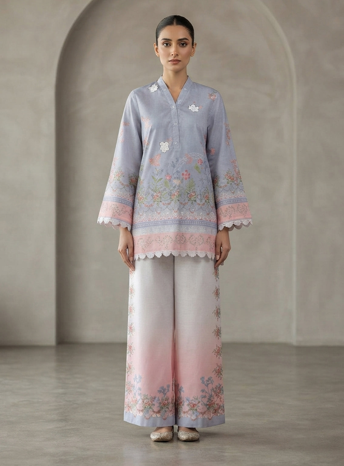 Zyrae Printed Lawn 2 Piece Stitched Shirt Trouser ZYR26C3PL D-SKY BLUE Zyrae Printed Lawn 2 Piece Stitched Shirt Trouser ZYR26C3PL D-SKY BLUE