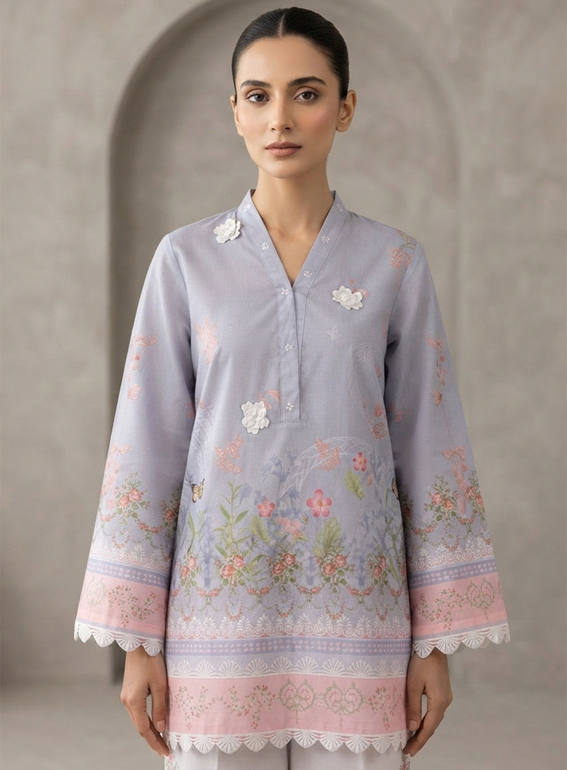 Zyrae Printed Lawn 2 Piece Stitched Shirt Trouser ZYR26C3PL D-SKY BLUE Zyrae Printed Lawn 2 Piece Stitched Shirt Trouser ZYR26C3PL D-SKY BLUE