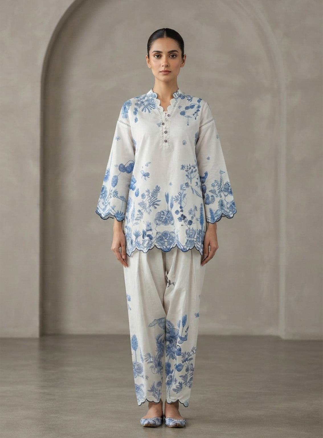 Zyrae Printed Lawn 2 Piece Stitched Shirt Trouser ZYR26C3PL D-WHITE & BLUE Zyrae Printed Lawn 2 Piece Stitched Shirt Trouser ZYR26C3PL D-WHITE & BLUE