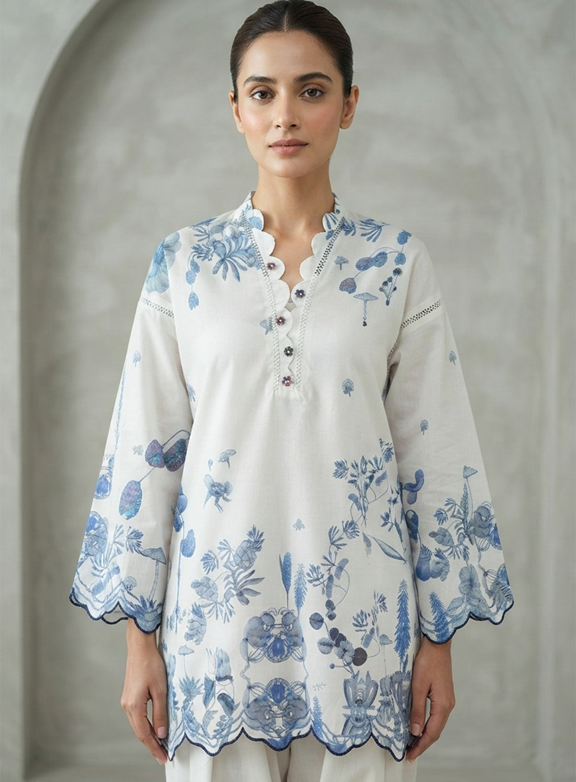 Zyrae Printed Lawn 2 Piece Stitched Shirt Trouser ZYR26C3PL D-WHITE & BLUE Zyrae Printed Lawn 2 Piece Stitched Shirt Trouser ZYR26C3PL D-WHITE & BLUE