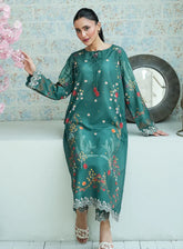 Zyrae Printed Lawn 2 Piece Stitched Shirt Trouser ZYR26SPL D-TEAL GARDEN