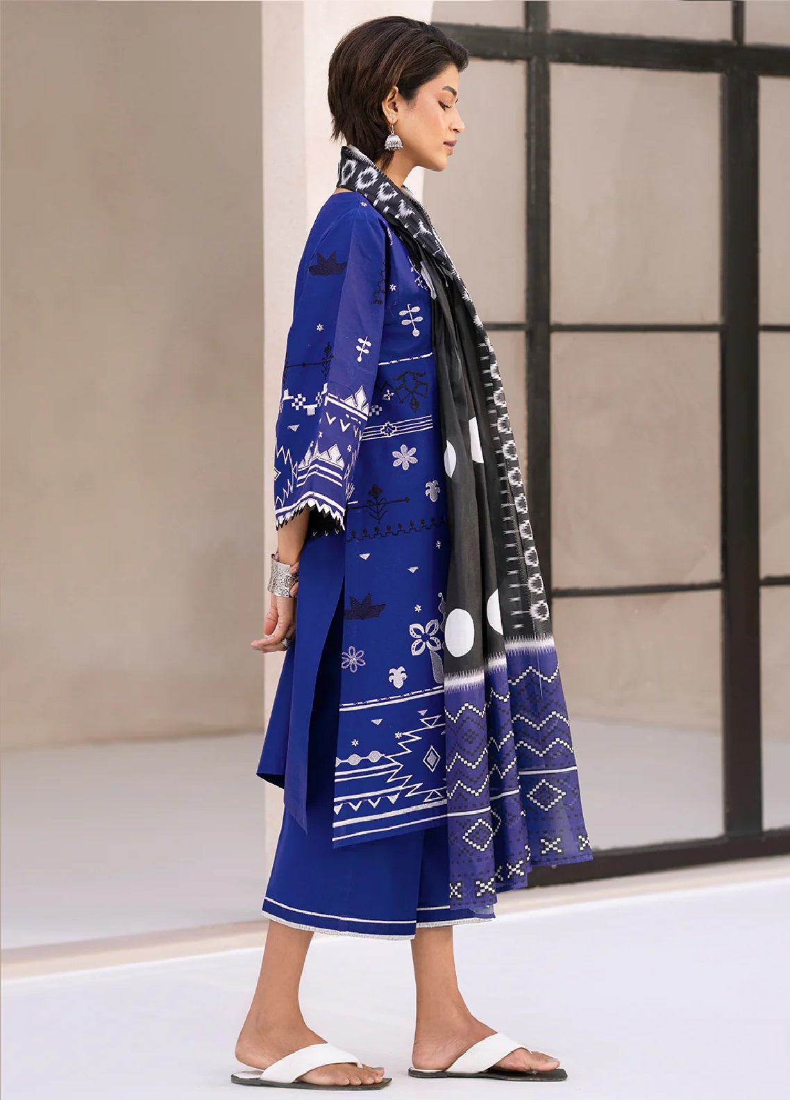 Aaina By Bin Ilyas Embroidered Lawn 3 Piece Unstitched Suit BI25SE D-81A Aaina By Bin Ilyas Embroidered Lawn 3 Piece Unstitched Suit BI25SE D-81A