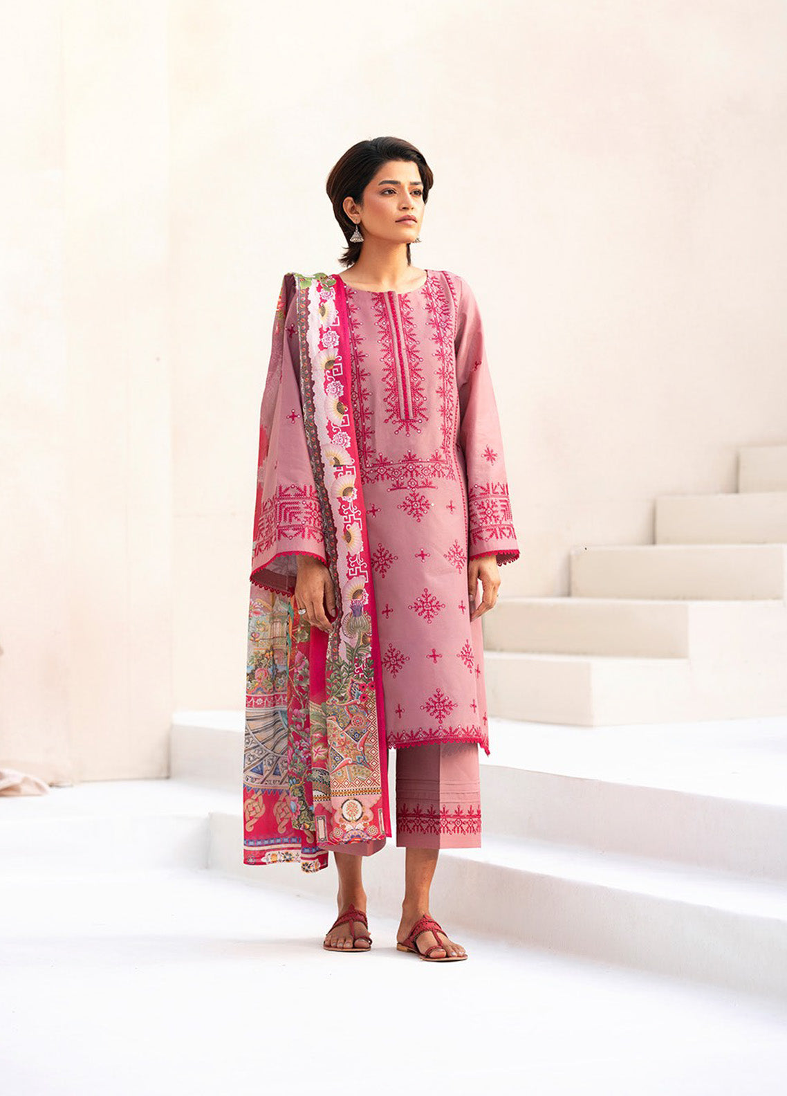Aaina By Bin Ilyas Embroidered Lawn 3 Piece Unstitched Suit BI25SE D-83B Aaina By Bin Ilyas Embroidered Lawn 3 Piece Unstitched Suit BI25SE D-83B