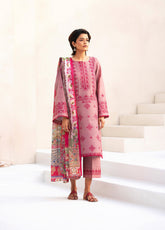 Aaina By Bin Ilyas Embroidered Lawn 3 Piece Unstitched Suit BI25SE D-83B