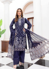 Aalaya Embroidered Lawn 3 Piece Unstitched Suit ALY25EEV3 D-04