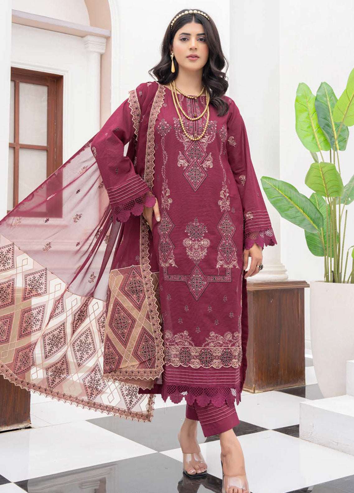 Aalaya Embroidered Lawn 3 Piece Unstitched Suit ALY25EEV3 D-06 Aalaya Embroidered Lawn 3 Piece Unstitched Suit ALY25EEV3 D-06