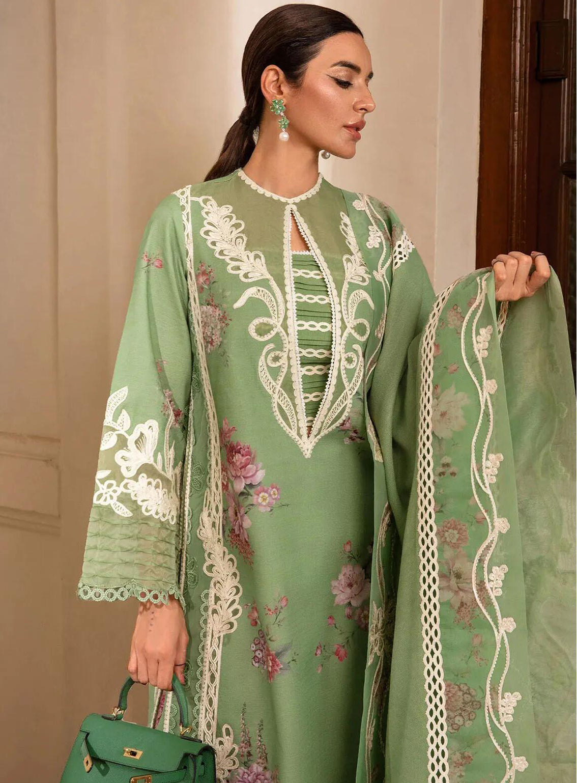 Aaleen By Crimson Embroidered Karandi 3 Piece Unstitched Suit CSS24AW D-03 GULBAAN Aaleen By Crimson Embroidered Karandi 3 Piece Unstitched Suit CSS24AW D-03 GULBAAN