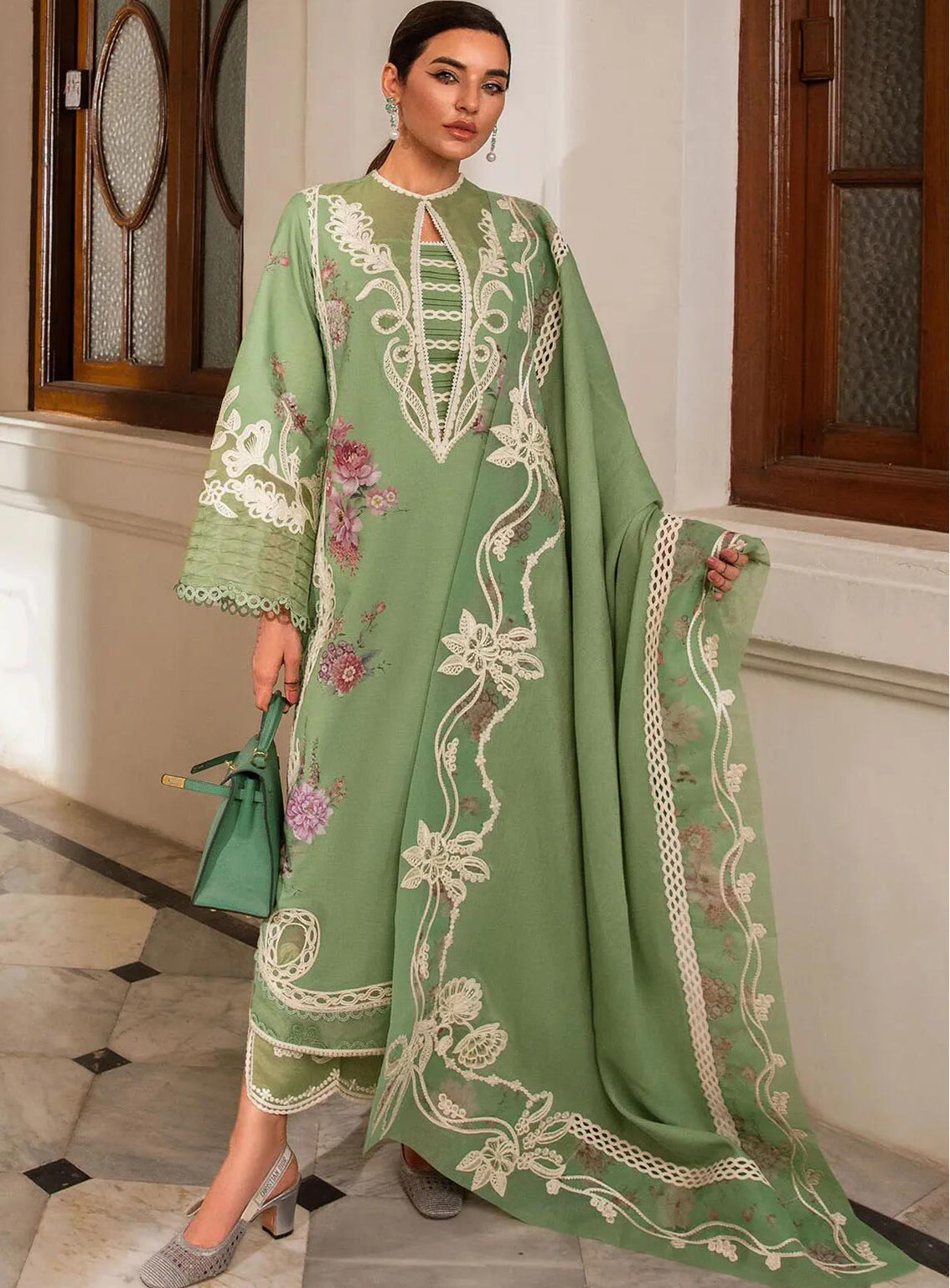 Aaleen By Crimson Embroidered Karandi 3 Piece Unstitched Suit CSS24AW D-03 GULBAAN Aaleen By Crimson Embroidered Karandi 3 Piece Unstitched Suit CSS24AW D-03 GULBAAN