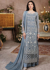 Aarzu By Maryam's Embroidered Chiffon 3 Piece Unstitched Suit MY24A EILEES-A-8006