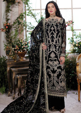 Aarzu By Maryam's Embroidered Chiffon 3 Piece Unstitched Suit MY24A KIARA-A-8007
