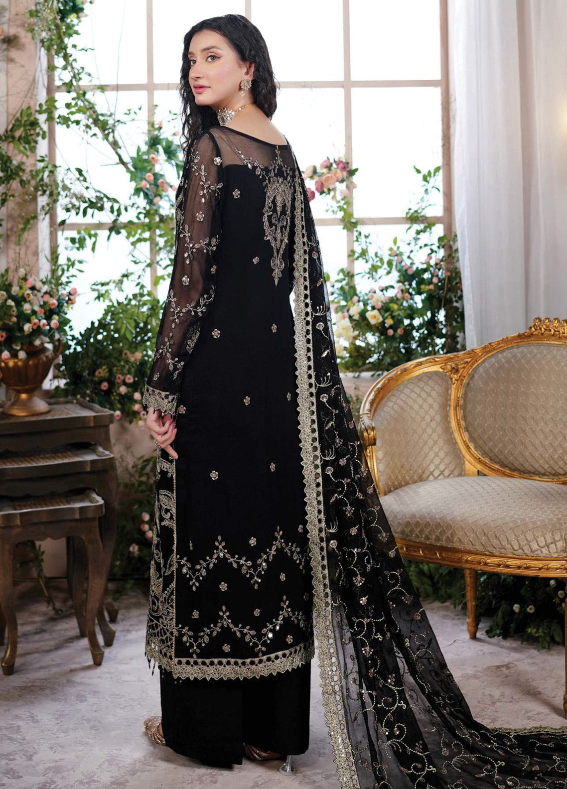 Aarzu By Maryam's Embroidered Chiffon 3 Piece Unstitched Suit MY24A KIARA-A-8007 Aarzu By Maryam's Embroidered Chiffon 3 Piece Unstitched Suit MY24A KIARA-A-8007