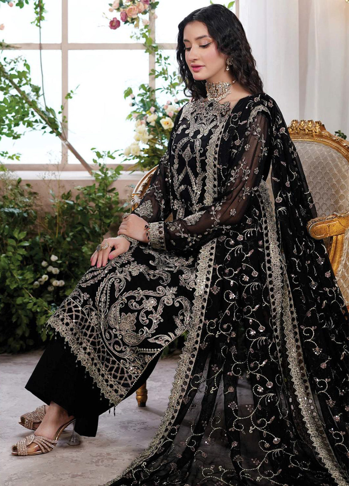 Aarzu By Maryam's Embroidered Chiffon 3 Piece Unstitched Suit MY24A KIARA-A-8007 Aarzu By Maryam's Embroidered Chiffon 3 Piece Unstitched Suit MY24A KIARA-A-8007