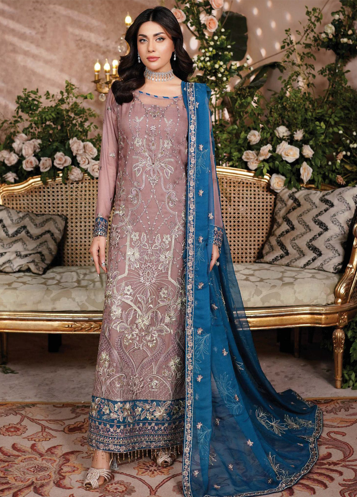 Aarzu By Maryam's Embroidered Chiffon 3 Piece Unstitched Suit MY24A SYBILLA-A-8009 Aarzu By Maryam's Embroidered Chiffon 3 Piece Unstitched Suit MY24A SYBILLA-A-8009