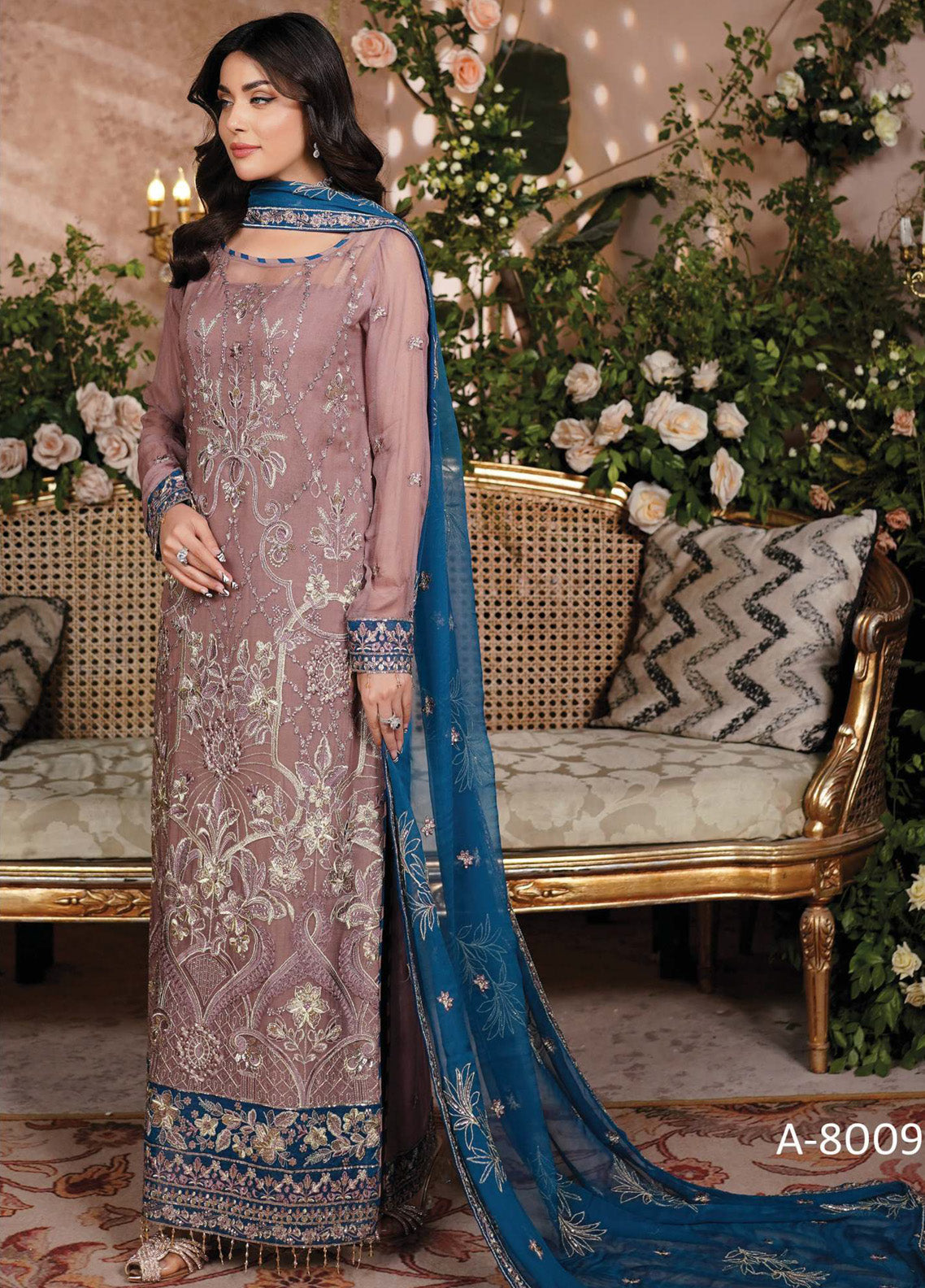 Aarzu By Maryam's Embroidered Chiffon 3 Piece Unstitched Suit MY24A SYBILLA-A-8009 Aarzu By Maryam's Embroidered Chiffon 3 Piece Unstitched Suit MY24A SYBILLA-A-8009