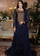 Aarzu By Maryam's Embroidered Chiffon 3 Piece Unstitched Suit MY24A YASHAL-A-8004