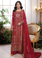 Aarzu By Maryam's Embroidered Chiffon 3 Piece Unstitched Suit MY24A ZAAFIA-A-8005
