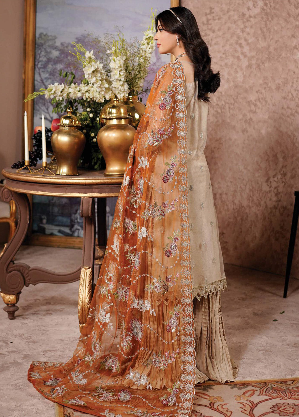 Aarzu By Maryam's Embroidered Net 3 Piece Unstitched Suit MY24A EIRAAM-A-8003 Aarzu By Maryam's Embroidered Net 3 Piece Unstitched Suit MY24A EIRAAM-A-8003