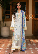 Aashiyana By Roheenaz Embroidered Lawn 3 Piece Unstitched Suit RNZ25ALL RNZ-1A ZOYA