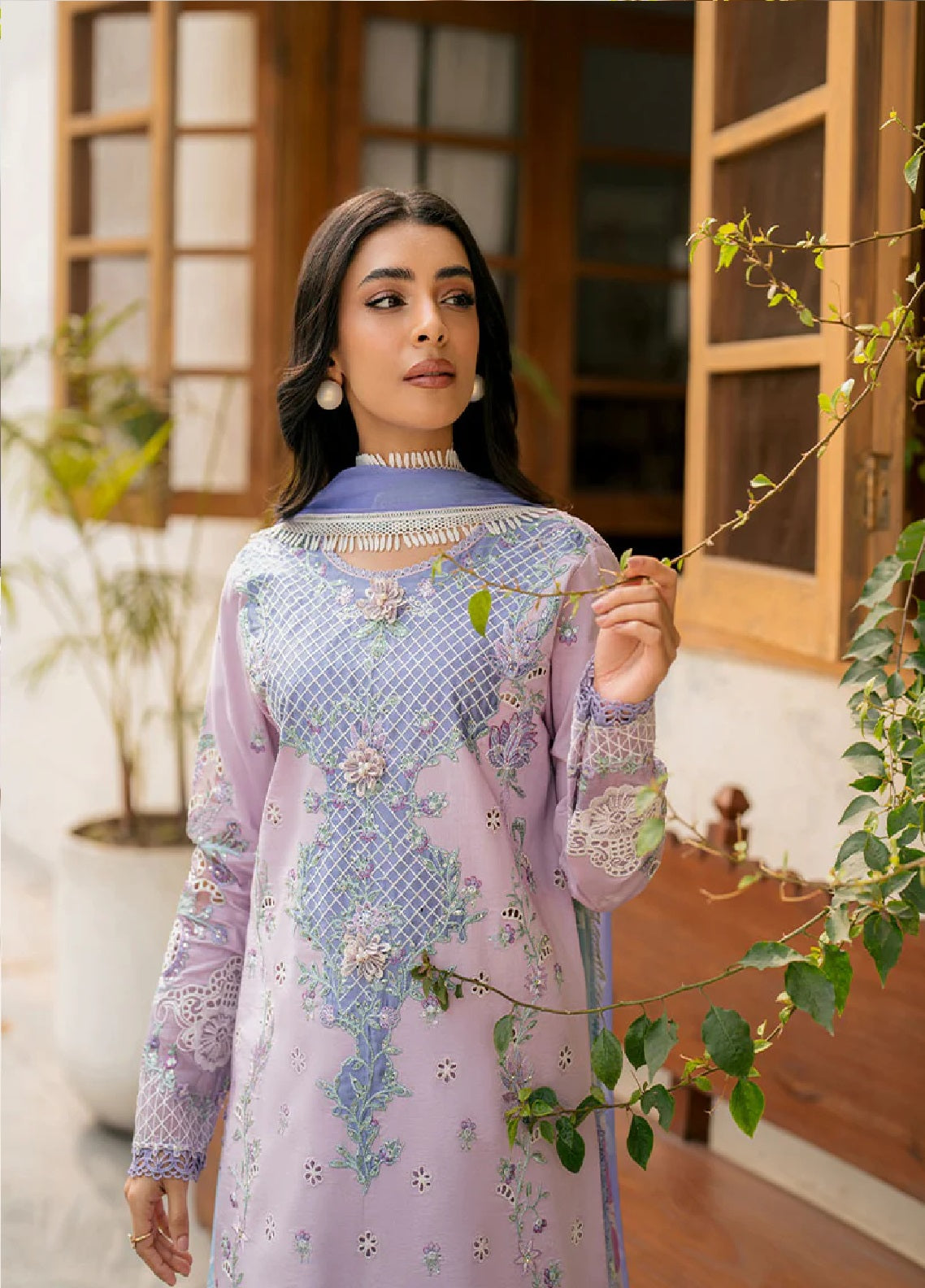 Aashiyana By Roheenaz Embroidered Lawn 3 Piece Unstitched Suit RNZ25ALL RNZ-2B HAFSA Aashiyana By Roheenaz Embroidered Lawn 3 Piece Unstitched Suit RNZ25ALL RNZ-2B HAFSA