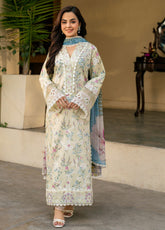 Aashiyana By Roheenaz Embroidered Lawn 3 Piece Unstitched Suit RNZ25ALL RNZ-5B MAHA