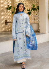 Aashiyana By Roheenaz Embroidered Lawn 3 Piece Unstitched Suit RNZ25ALL RNZ-7B MAHNOOR