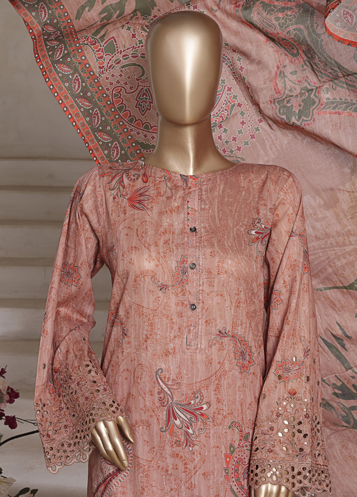 Aashkaar By HZ Textile Embroidered Cotton Lawn 3 Piece Stitched Suit HZ25APECLV3 LPE-544 Aashkaar By HZ Textile Embroidered Cotton Lawn 3 Piece Stitched Suit HZ25APECLV3 LPE-544