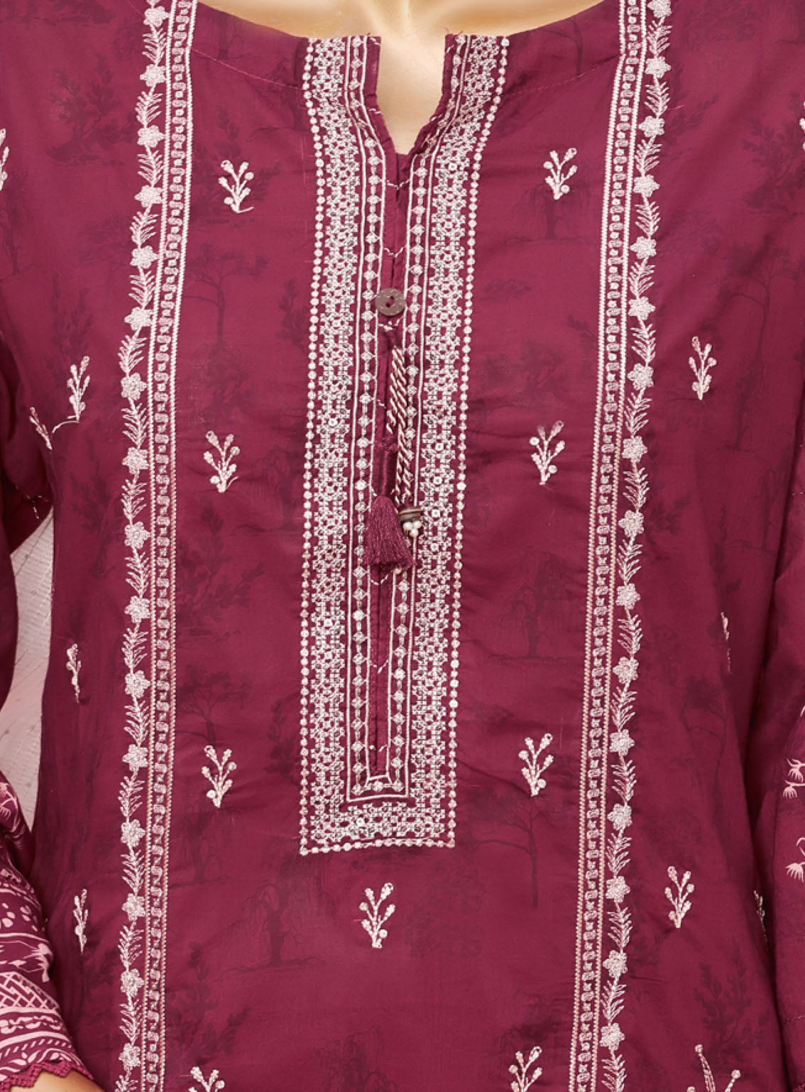 Aashkaar By HZ Textile Embroidered Lawn 3 Piece Stitched Suit - HZ24A D-402 Aashkaar By HZ Textile Embroidered Lawn 3 Piece Stitched Suit - HZ24A D-402