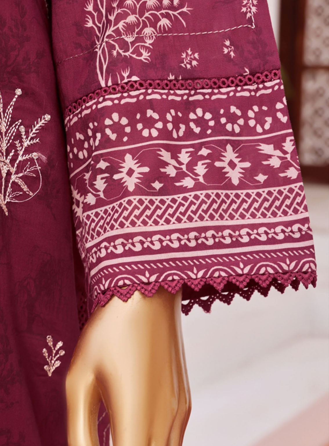 Aashkaar By HZ Textile Embroidered Lawn 3 Piece Stitched Suit - HZ24A D-402 Aashkaar By HZ Textile Embroidered Lawn 3 Piece Stitched Suit - HZ24A D-402