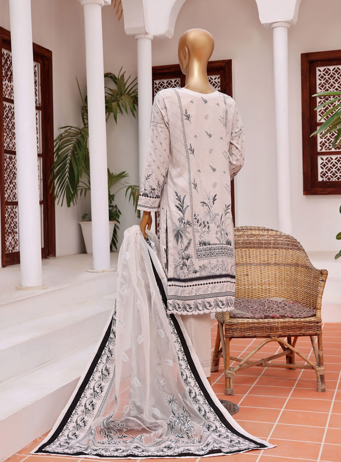 Aashkaar By HZ Textile Embroidered Lawn 3 Piece Stitched Suit - HZ24A D-404 Aashkaar By HZ Textile Embroidered Lawn 3 Piece Stitched Suit - HZ24A D-404