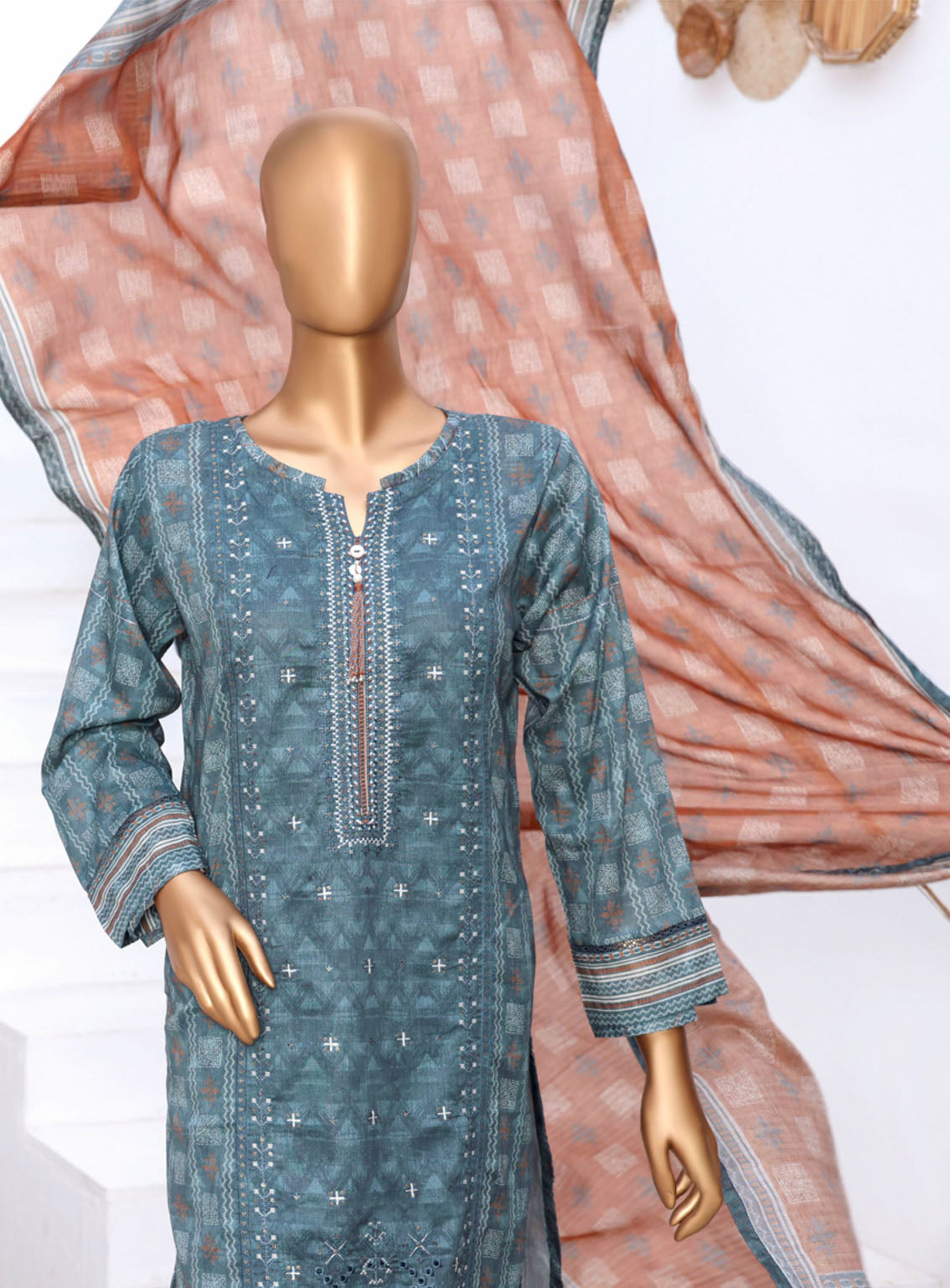 Aashkaar By HZ Textile Embroidered Lawn 3 Piece Stitched Suit HZ24AV5 AEL-402 Aashkaar By HZ Textile Embroidered Lawn 3 Piece Stitched Suit HZ24AV5 AEL-402