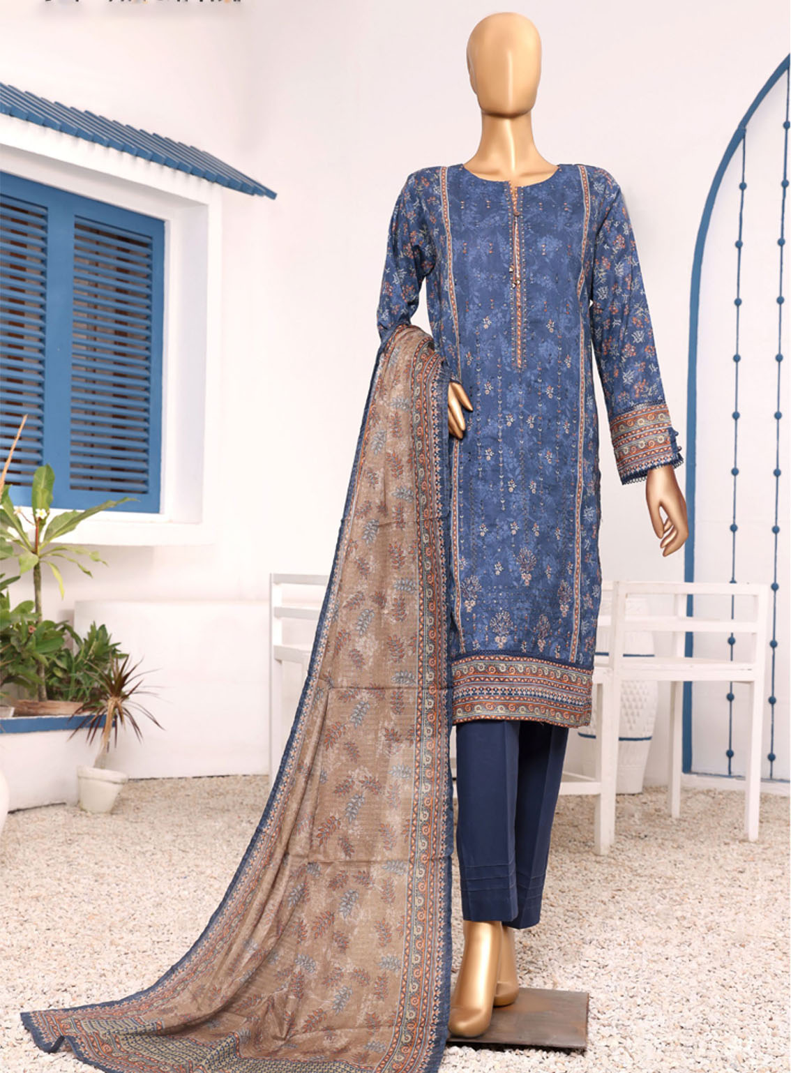 Aashkaar By HZ Textile Embroidered Lawn 3 Piece Stitched Suit HZ24AV5 AEL-407 Aashkaar By HZ Textile Embroidered Lawn 3 Piece Stitched Suit HZ24AV5 AEL-407