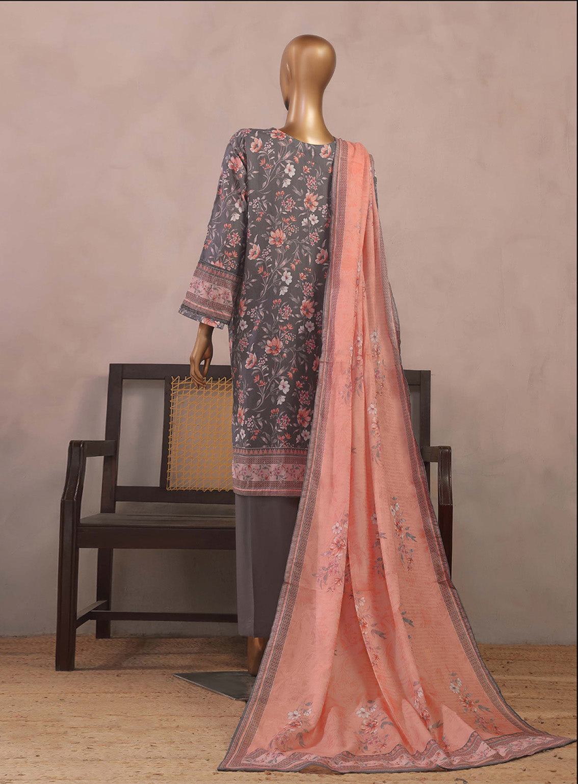 Aashkaar By HZ Textile Embroidered Lawn 3 Piece Stitched Suit HZ25AV3 PEC-108 GREY MULTI Aashkaar By HZ Textile Embroidered Lawn 3 Piece Stitched Suit HZ25AV3 PEC-108 GREY MULTI