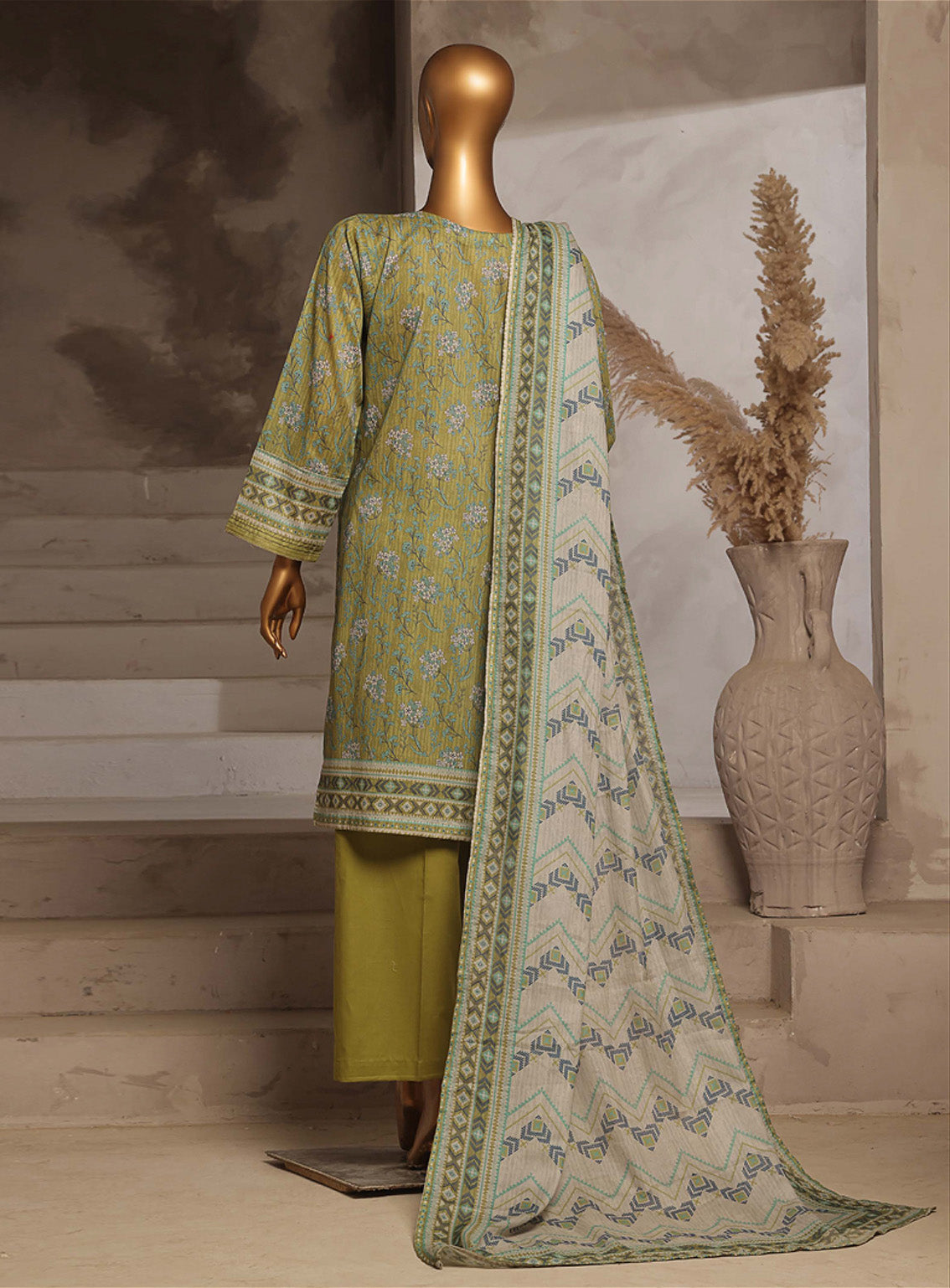 Aashkaar By HZ Textile Embroidered Lawn 3 Piece Stitched Suit HZ25AV4 EPL-013 PARROT GREEN Aashkaar By HZ Textile Embroidered Lawn 3 Piece Stitched Suit HZ25AV4 EPL-013 PARROT GREEN
