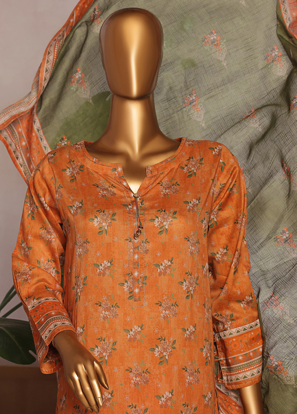 Aashkaar By HZ Textile Embroidered Lawn 3 Piece Stitched Suit HZ25AV5 EPL-001 PEACH MIST Aashkaar By HZ Textile Embroidered Lawn 3 Piece Stitched Suit HZ25AV5 EPL-001 PEACH MIST