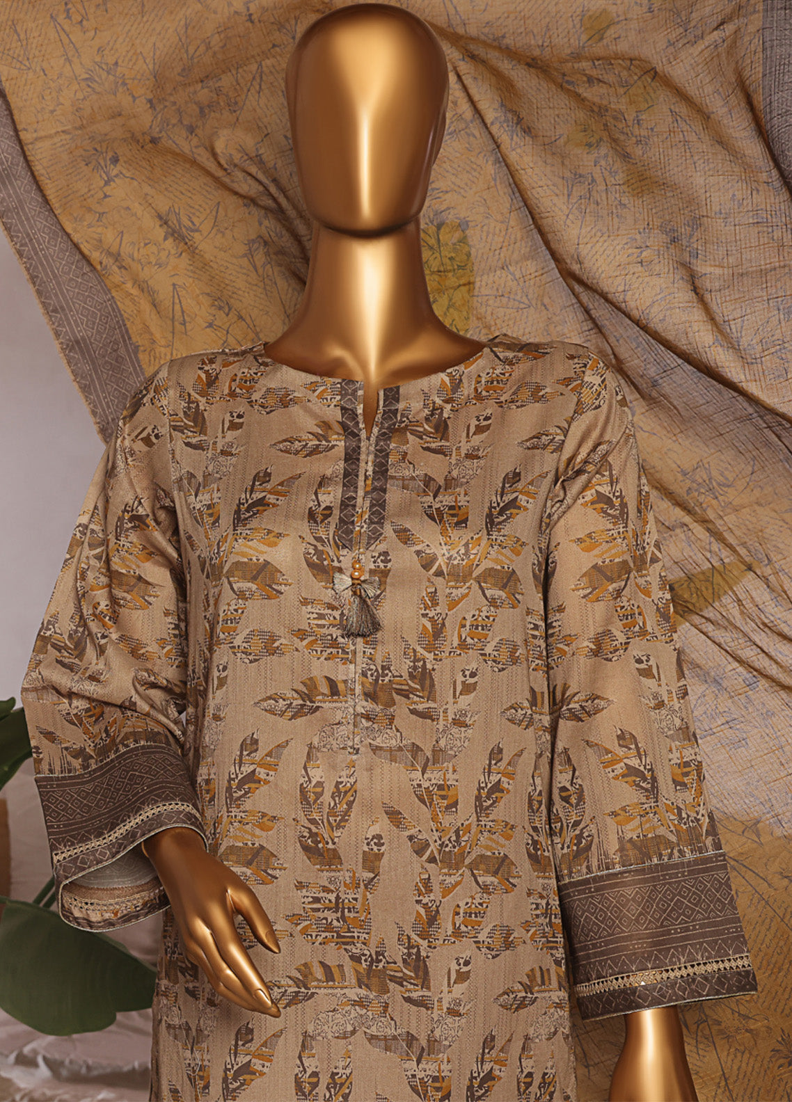 Aashkaar By HZ Textile Embroidered Lawn 3 Piece Stitched Suit HZ25AV5 EPL-005 RUSSIAN OLIVE Aashkaar By HZ Textile Embroidered Lawn 3 Piece Stitched Suit HZ25AV5 EPL-005 RUSSIAN OLIVE