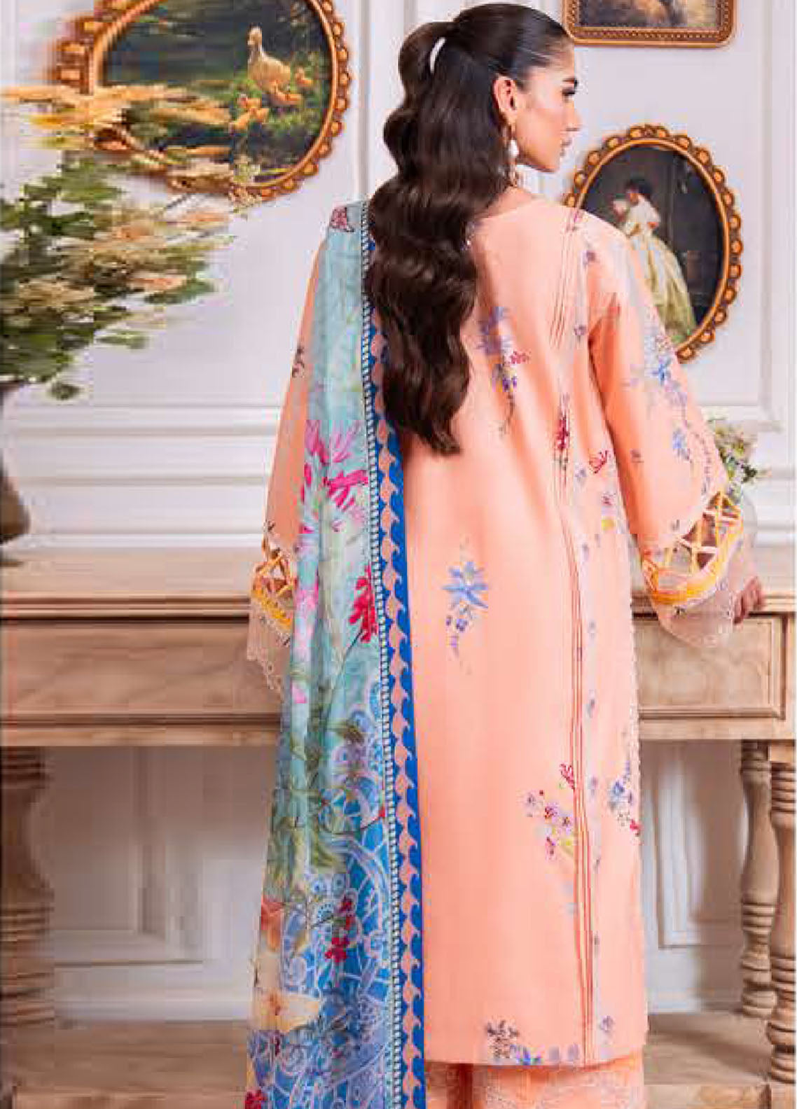 Aezel By Roheenaz Embroidered Cambric 3 Piece Unstitched Suit RNZ25AEC D-2A AMAL Aezel By Roheenaz Embroidered Cambric 3 Piece Unstitched Suit RNZ25AEC D-2A AMAL