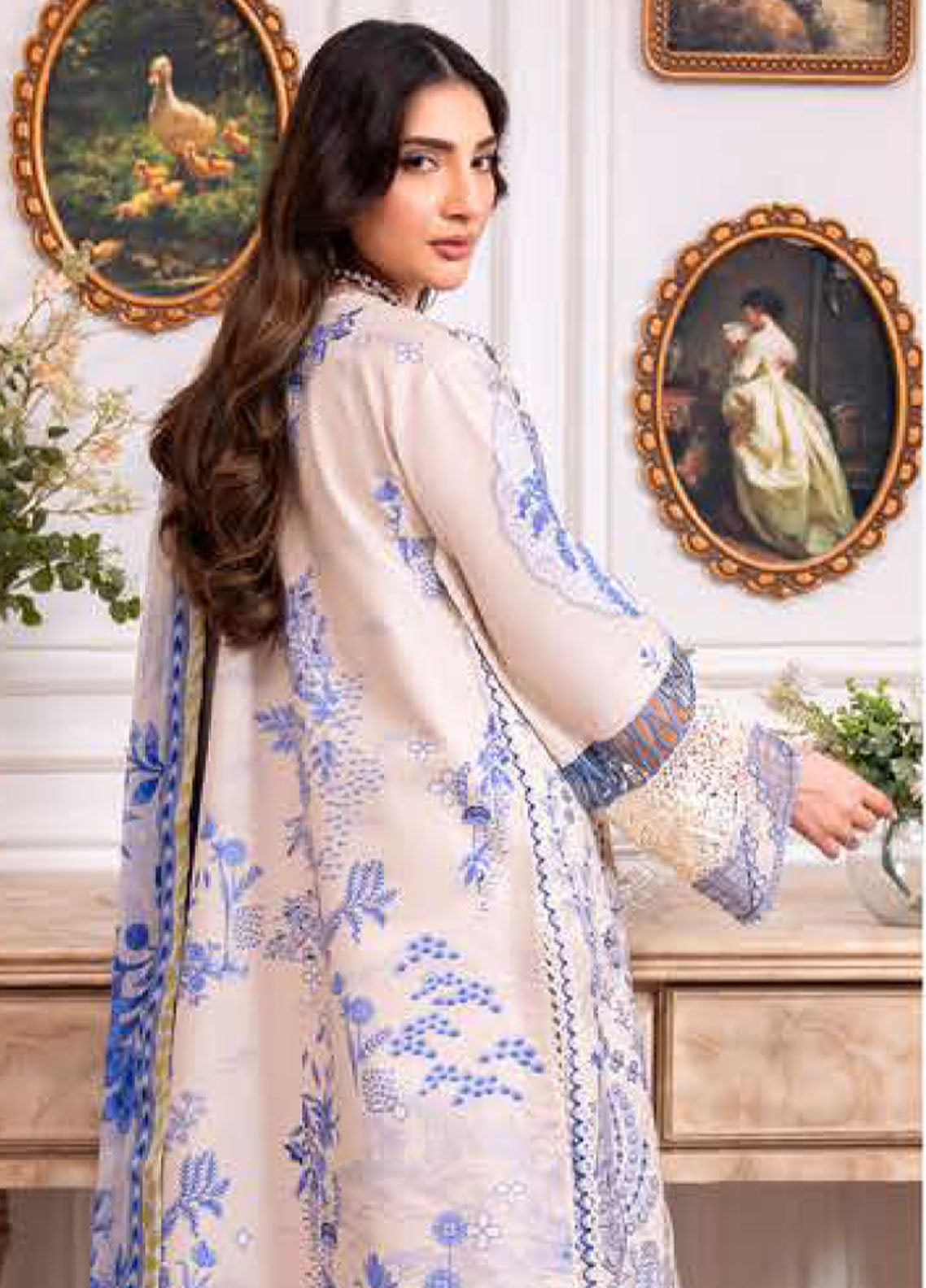 Aezel By Roheenaz Embroidered Cambric 3 Piece Unstitched Suit RNZ25AEC D-3A ELEEN Aezel By Roheenaz Embroidered Cambric 3 Piece Unstitched Suit RNZ25AEC D-3A ELEEN