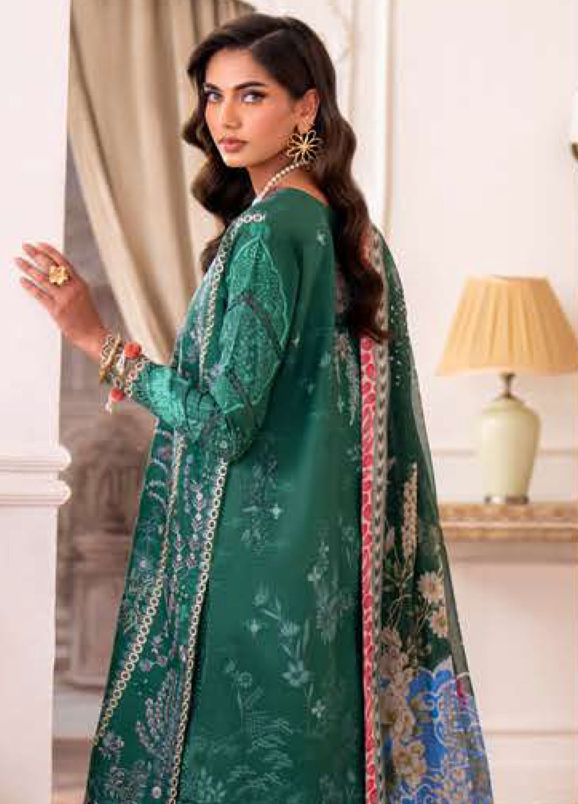 Aezel By Roheenaz Embroidered Cambric 3 Piece Unstitched Suit RNZ25AEC D-3B MAHAM Aezel By Roheenaz Embroidered Cambric 3 Piece Unstitched Suit RNZ25AEC D-3B MAHAM