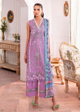 Aezel By Roheenaz Embroidered Cambric 3 Piece Unstitched Suit RNZ25AEC D-4A LAILA